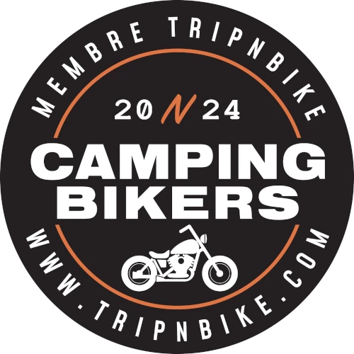 camping bikers
